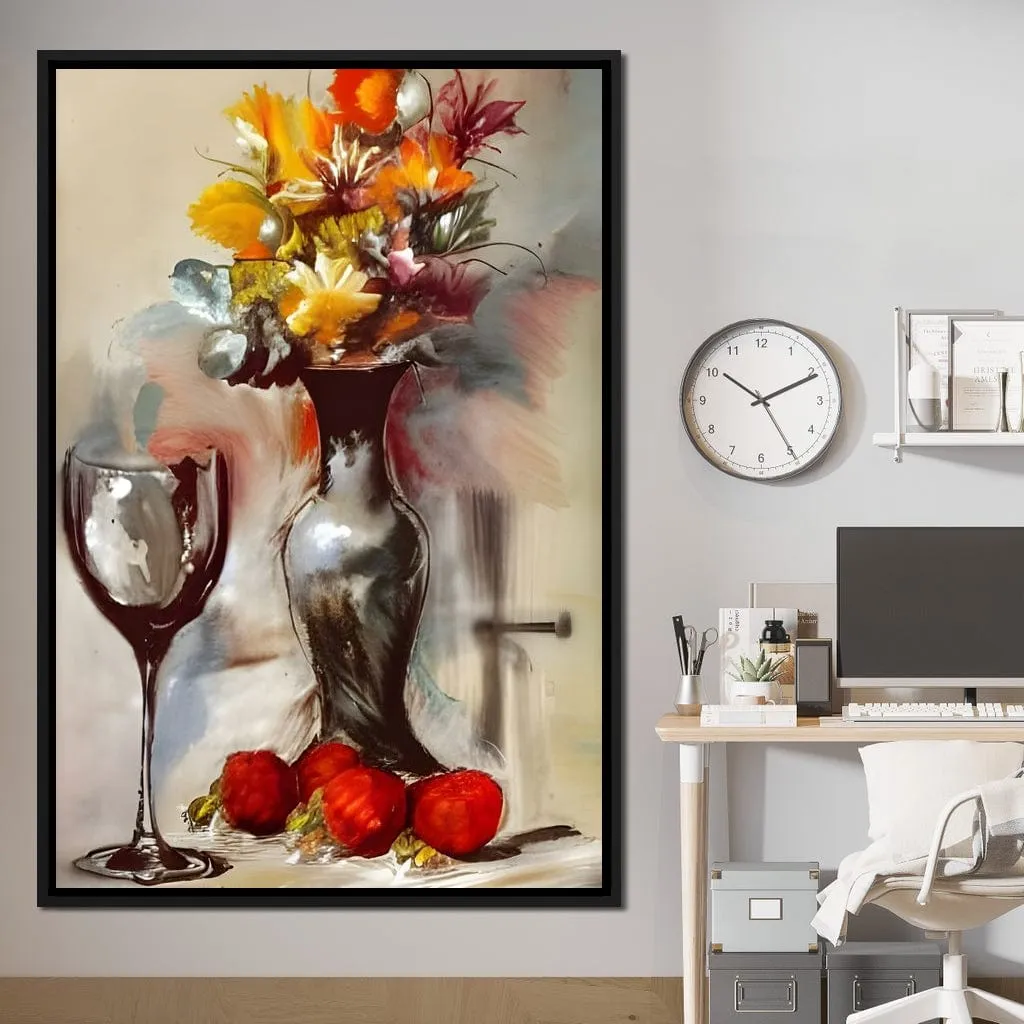 Abstract Wine & Flowers 02