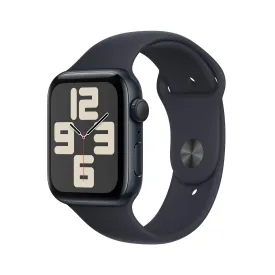 Apple Watch SE (GPS) - Caja de aluminio en color medianoche de 44 mm - Correa deportiva color medianoche - Talla S/M