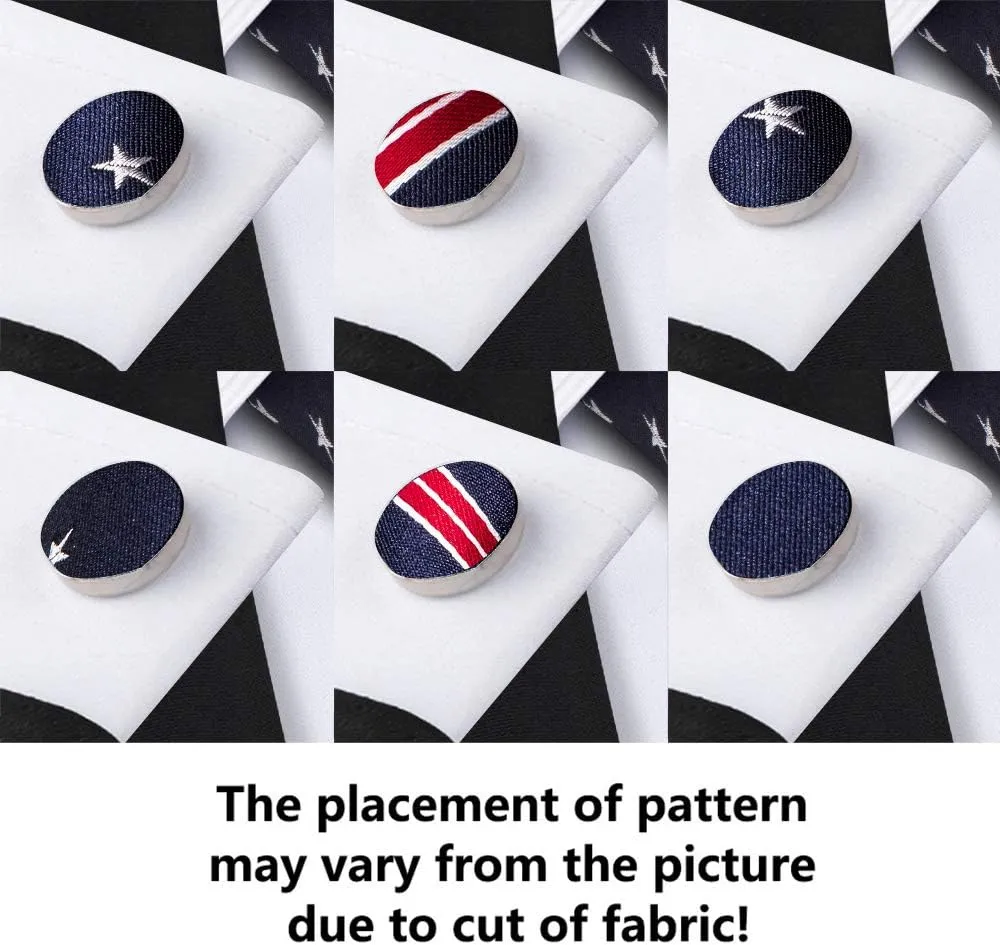 Barry.Wang Fun Animal Ties for Men Designer Handkerchief Cufflink WOVEN Casual Necktie Set Festival
