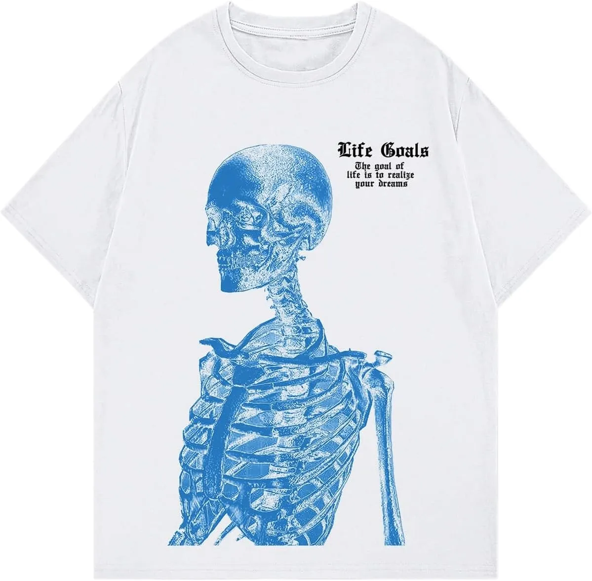 COZYEASE Men's Graphic Tees Letter Print Casual Short Sleeve T Shirts Summer Tops Vintage Tees