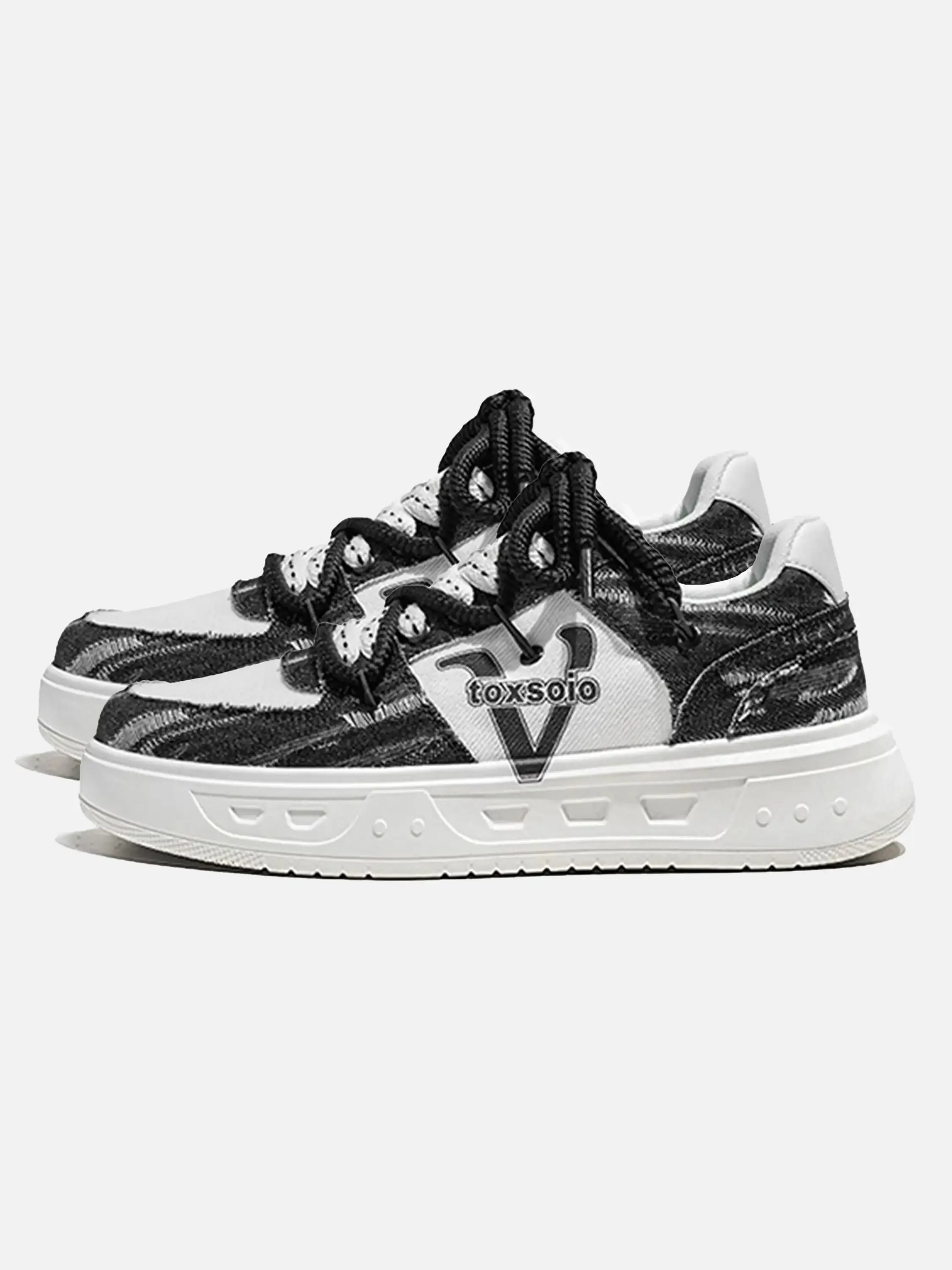 Disguisen Vintage Canvas Patchwork Sneakers