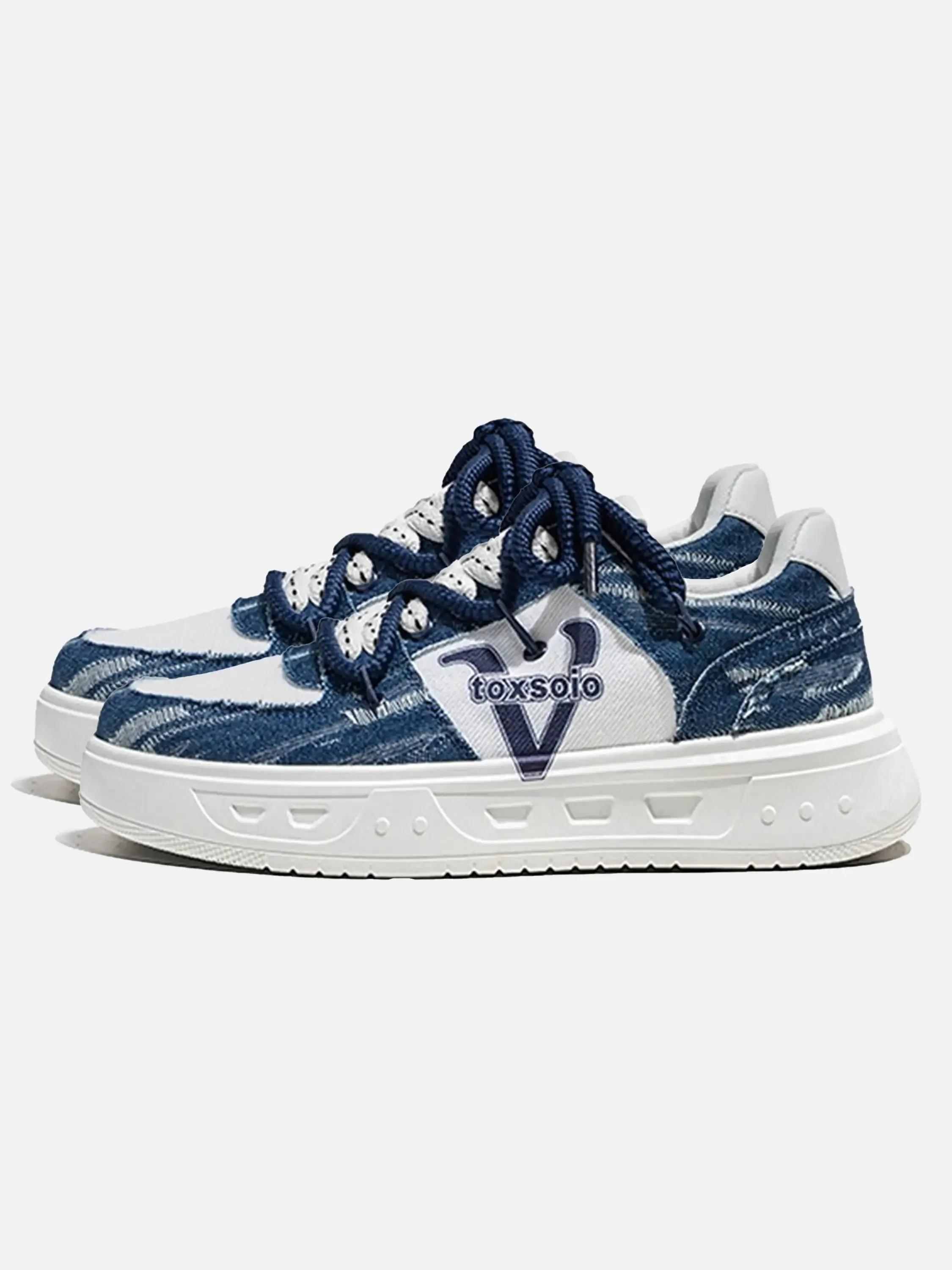 Disguisen Vintage Canvas Patchwork Sneakers