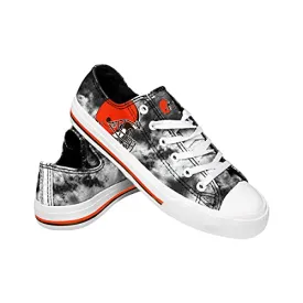 FOCO Cleveland Browns NFL Womens Low Top Tie Dye Canvas Shoes - 9