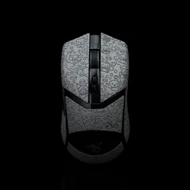 Grip Tape for Razer Cobra/Cobra Pro - Anti-Slip,Enhanced Control, Suck Sweat,Soft Leather,Full Coverage,Improves FPS Gaming Grip [Pre-Cut] Cartoon Gray
