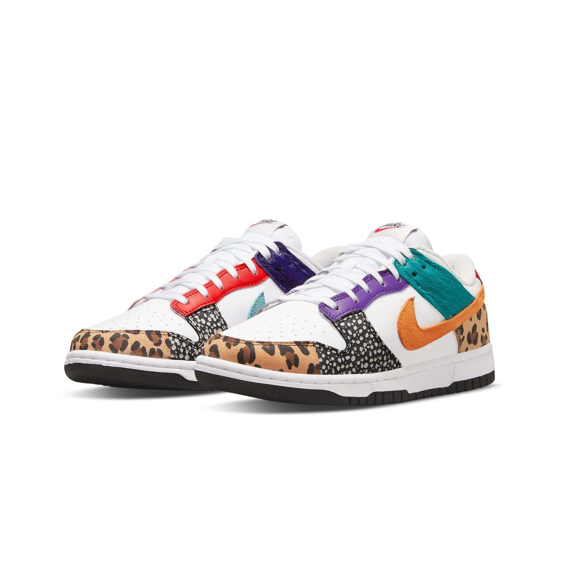 Nike Womens Dunk Low SE Patchwork Safari Shoes