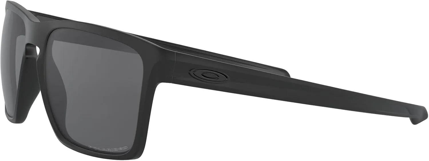 Oakley Man Sunglasses Matte Black Frame, Grey Lenses, 57MM