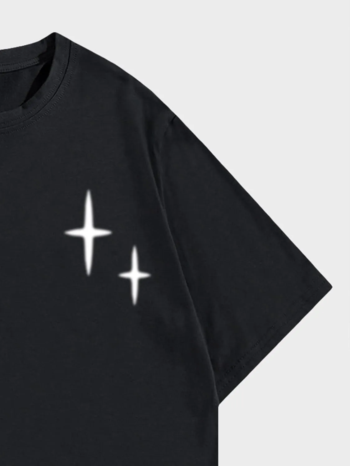 Verdusa Men's Letter Graphic Drop Shoulder T Shirts Casual Round Neck Tee Top