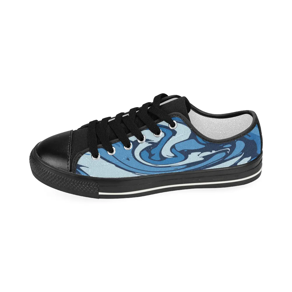 Women's Paint Splatter Print Low Top Canvas Shoes
