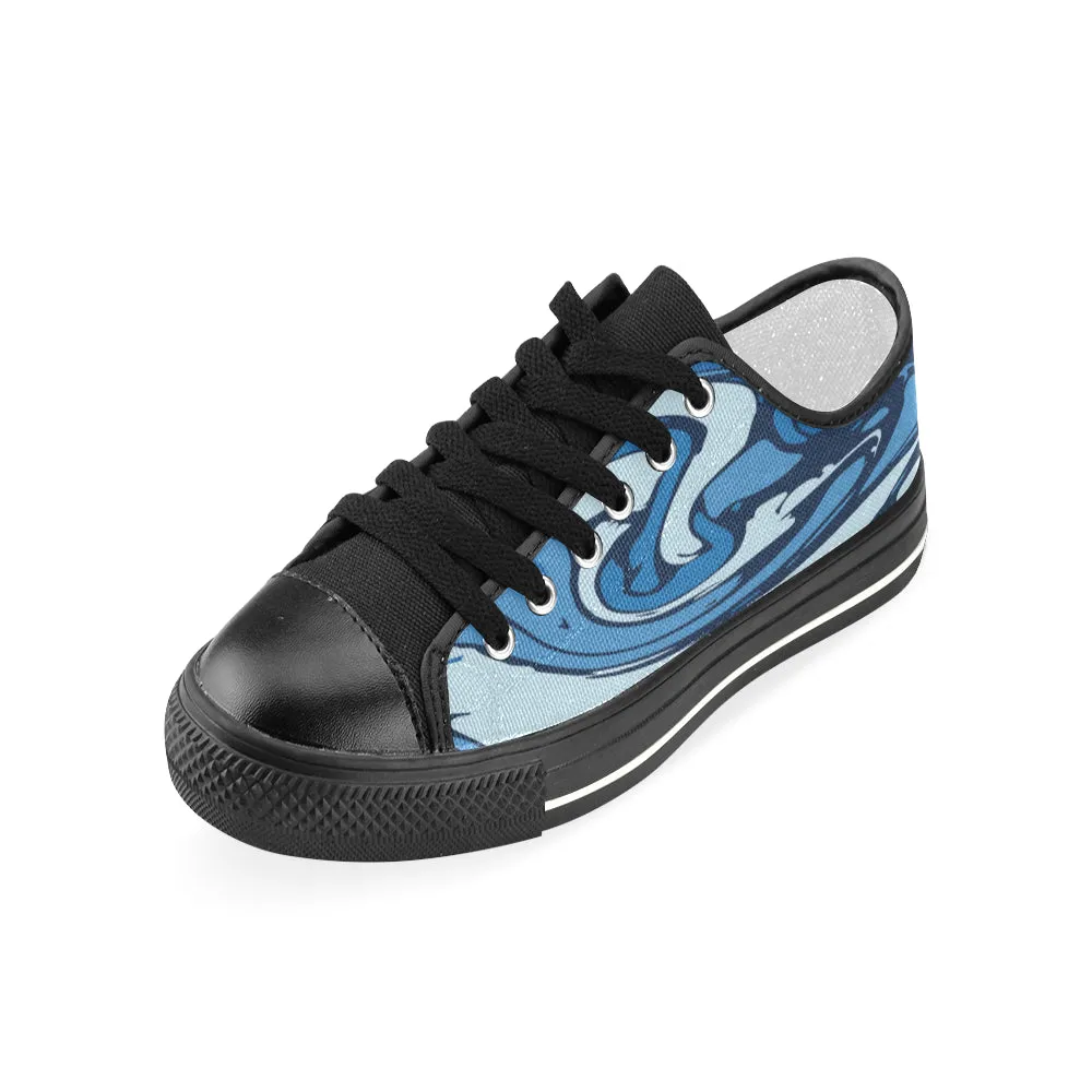 Women's Paint Splatter Print Low Top Canvas Shoes